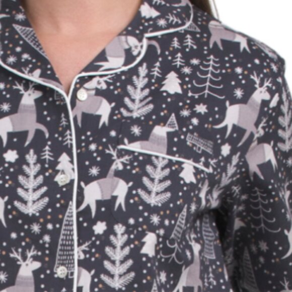 CRAFTED BY MAHOGANY 2pc Flannel Winter Wonderland Pajama Set - Picture 2 of 3